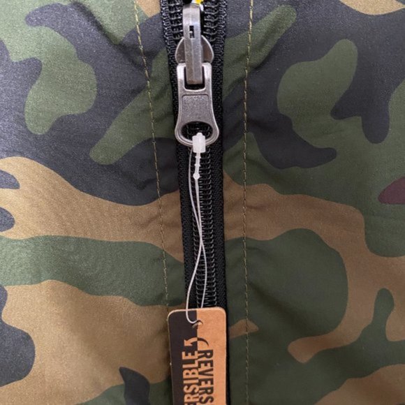 Vans Sport Check Reversible Jacket Black Casual Camo Women's Size XS VN0A4SB2BLK - Picture 6 of 12